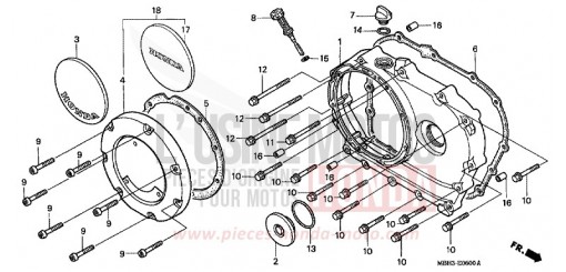 PANNEAU CARTER-MOTEUR D. VT1100C3W de 1998